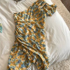 Hello Molly green and yellow floral dress